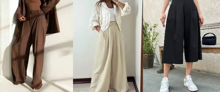 مدل‌های شلوار پارچه‌ای زنانه بر...